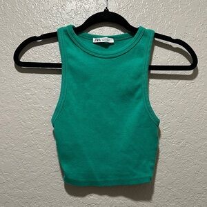 Zara Green Tank Top